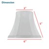 Aspen Creative 30286-6A, Bell Clip-On Chandelier Lamp Shade, Off-White, 3"