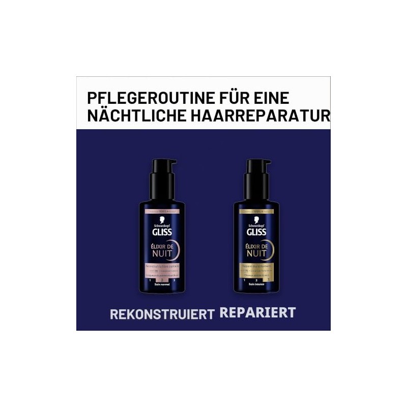 Schwarzkopf - GLISS - Elixir de Nuit - Rebuilding Hair