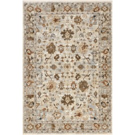 nuLOOM Fringed Performance Indoor Area Rug, Power Loomed, Easy Clean, Durable, Non-Shed, 3' x 8', Mylah Ivory