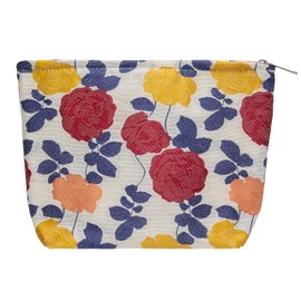 PAZIMIIK PAZIMIIK Makeup Bag Large Cotton Zipper Pouch for Purse Travel Canvas Make Up Organizer for Women Cosmetic,Rose Beige