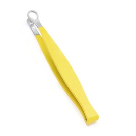 Yutoner Precision Nose Hair Tweezer Stainless Steel Round Head Grooming Scissor Eyebrow Clippers Trimmer for Safely Trim Nose and Ears (Yellow)