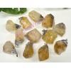 Wholesale Lot 12 Pcs Natural Golden Healer Crystal Pendant Healing