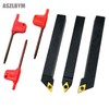 ASZLBYM 3PCS 1/2" CNC Lathe Carbide Turning Tools Indexable Holder