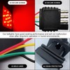 yorpyep Car Tail Light, 12 V 15 LED High Brightness