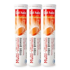 GutHalo 구트할로 멀티비타민 오렌지맛 발포 비타민 4000mg X 20정 3통..32661060 Gutalo Multivitamin Orange Flavor Effervescent Vitamin 4000mg X 20 Tablets 3 Bottles..32661060