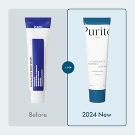 PURITO Crema de mar profundo, hidratación, ligera, para todo tipo de piel, hidratante facial diario, vegano y libre de crueldad, cuidado de la piel co