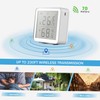 WiFi Temperature Sensor Wireless Digital Thermometer Hygrometer Compatible with Tuya
