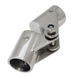keehui 316 Stainless Steel Folding Swivel Connector Fitting for 3/4INCH Boat Hand Rail Tube/Pipe