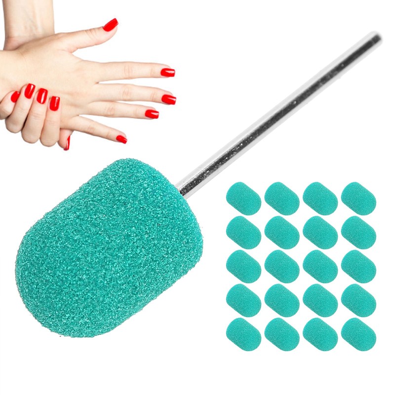 Nail Art Sanding Cap Nail Drill Bits Polishing Grinding Sanding