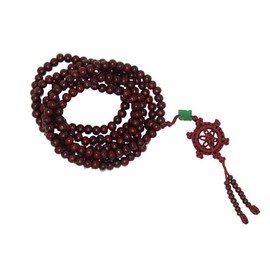 Jeannieparnell 867 - Beautiful Elasticated 6mm Wooden Bead Prayer Mala 216 Beads/Necklace/Bracelet - Handmade