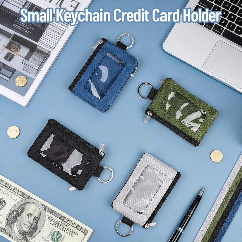 SIDESUGAR RFID Blocking Lanyard Wallet with ID Window Card Holder