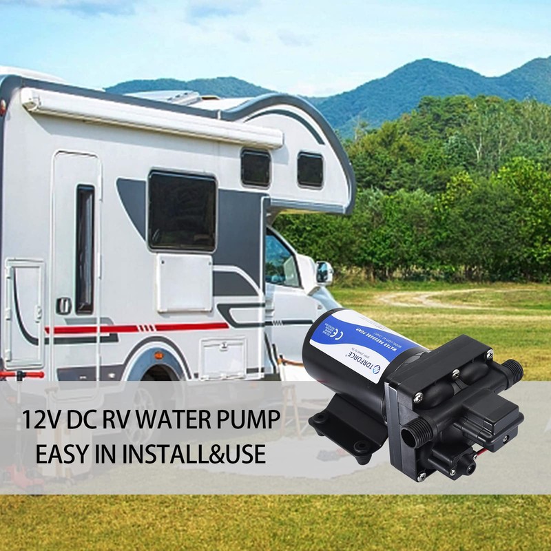 TDRFORCE 12V DC RV Fresh Water Pump 5 GPM Pressure