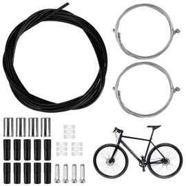 26 Piece Bicycle Brake Cable Set, Brake Cable Bicycle, Rear Brake Cable, Bowden Cable Bicycle Brake, Brake Cable Bicycle with End Sleeves and Cover, Construction Cable Bicycle Brake for Mountain Bike,