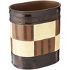 Popular Bath Waste Basket, Zambia Collection, Animal Print/Beige