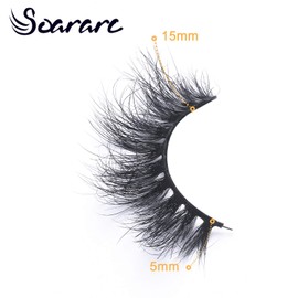 Soararc Mink Eyelashes, Fake eyelashes for Women, Fur Handmade Eyelashes, False lashes Natural look, Reusable Fluffy lash, 1 Pair MA10