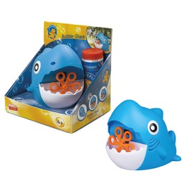 PUSTEFIX Mini Bubble Machine Shark I Soap Bubbles Children's Set I Bubble Fun at Children's Parties and Birthdays