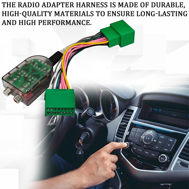 Radio Stereo Wiring Harness Add A Subwoofer Amplifier Adapter for
