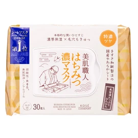 Kose Clear Turn Skin Care Craftsman Honey Mask, Bulk Quantity, Face Pack, 30 Masks