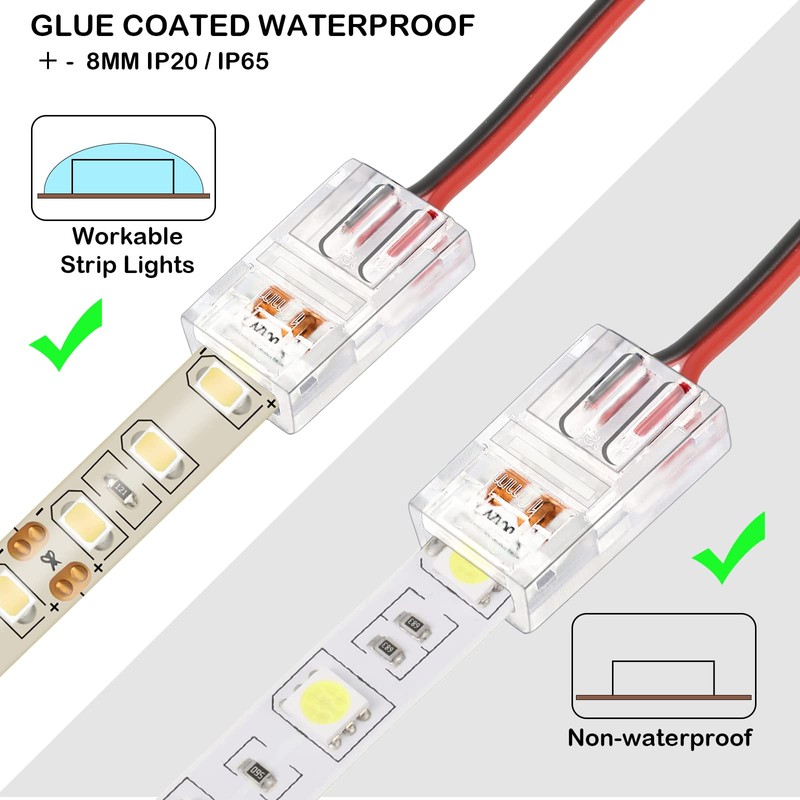 Flutesan 40 Pcs 2 Pin, 8 mm RGB LED Light