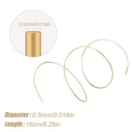 14K Gold Solder Wire for Jewelry Making, 6.3 Inch Long Easy Solder Gold Welding Solder Flux for Jewelry Repair Electronics Plumbing (Melting Temperature 1360°F)