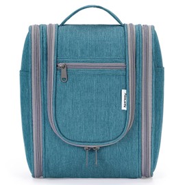 Narwey Men's Toiletry Bag for Hanging, Small Toiletry Bag Men Women, Wash Bag Hanging Toiletry Bag Men for Travel, Cosmetic Bag Make Up Bag for Women (Teal (Small))