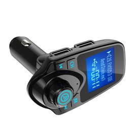 Riloer Fast Charge Car FM Transmitter Suitable for all 12V/24V Cars, Hands-Free FM Modulator Transmitter, Car Bluetooth Player