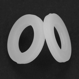 Shower Hose Washers, Pack of 12 1/2 Inch O Ring Rubber Washers Gaskets Flat Seal, Round Flat Spacers Made of Plastic for Connecting Pipes, Fittings and Showers