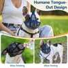 Coppthinktu Short Snout Dog Muzzle, Breathable Mesh French Bulldog Muzzle