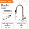 Brushed Nickel Kitchen Faucets with Pull Down Sprayer Kitchen Sink