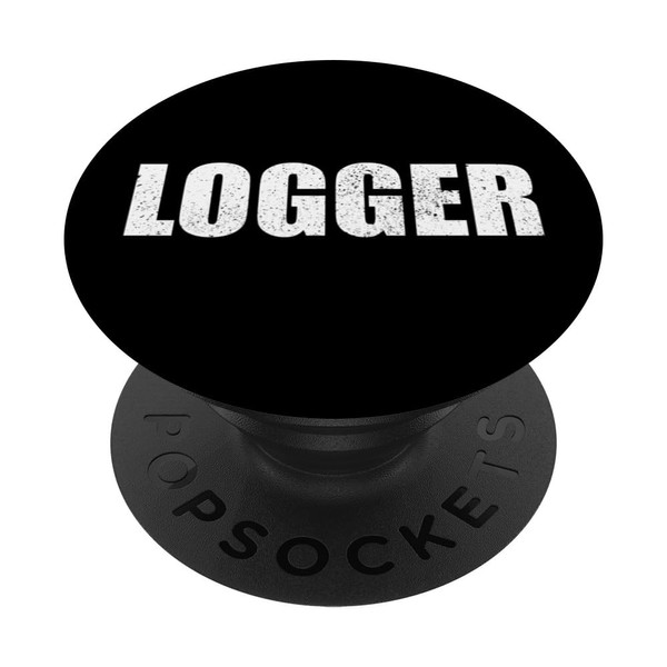 Logger Boots Pants Logger profession job retro employee PopSockets Adhesive