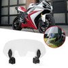 Universal Motorcycle Adjustable Clip On Windscreen Wind Deflector Windshield Accessories