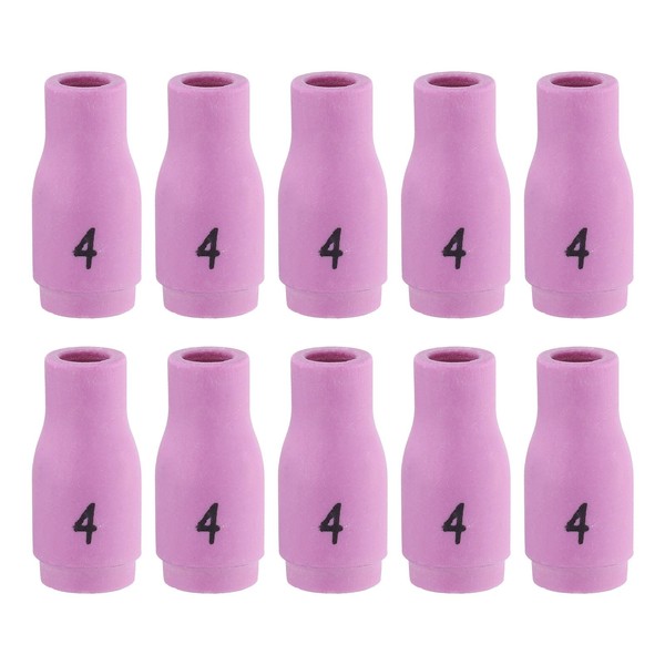 sourcing map 10pcs Nozzles Ceramic Shield Cup 4# 13N08 Welding