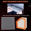 Engine Air Filter & Cabin Air Filter Combo Set Compatible