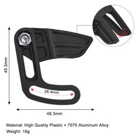 CYSKY MTB Chain Guide, Direct Mount Single Chainring Guard 26T-38T, Bicycle Chain Protector for Mountain Bike, Downhill Bike (Black)