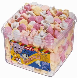 Red Band Sour marshmallow Mushrooms 240 Pieces (720g)