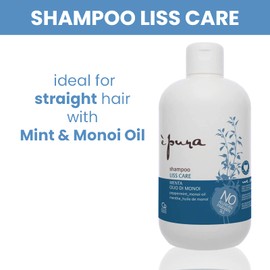 È Pura - Liss Care Shampoo - Behandlung für gerades Haar - weich, glänzend und einfach zu kämmen - 500 ml