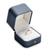 Oirlv Ring Case PU Leather Single Piece Portable Mini Proposal