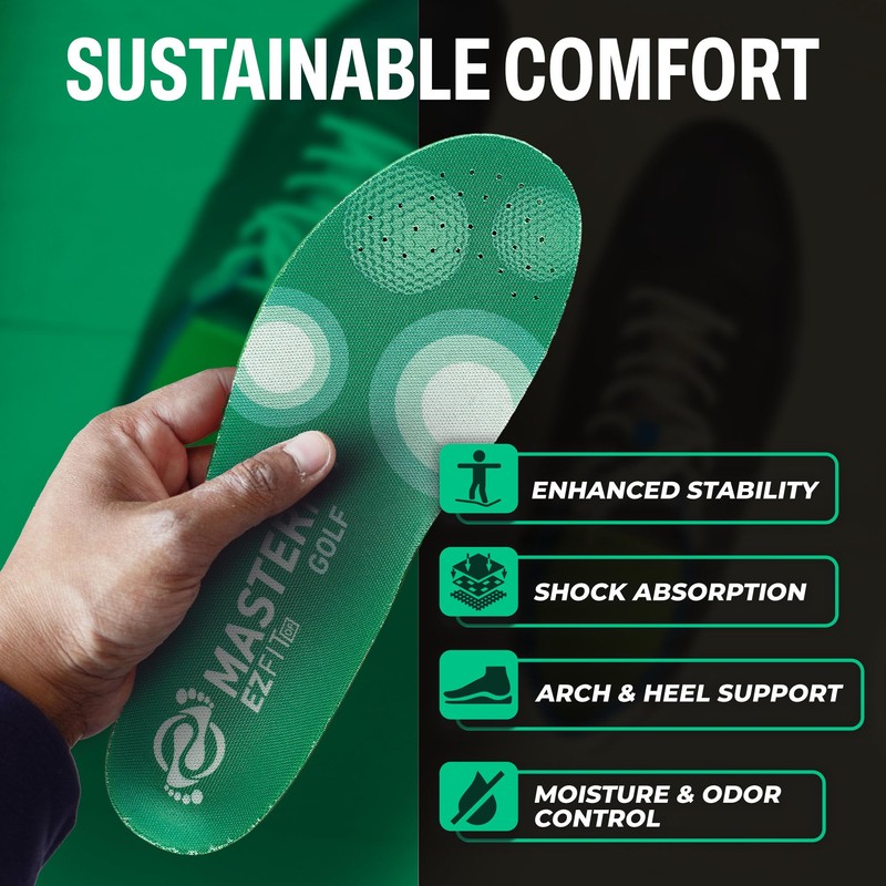 MASTERFIT EZQF Golf REG Insoles - X Large Multicolor