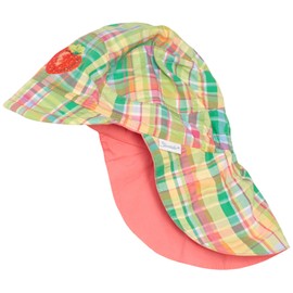 Sterntaler Mädchen Schirmmütze m. Nackenschutz Mütze, Grün (sommergrün 236), 49 cm