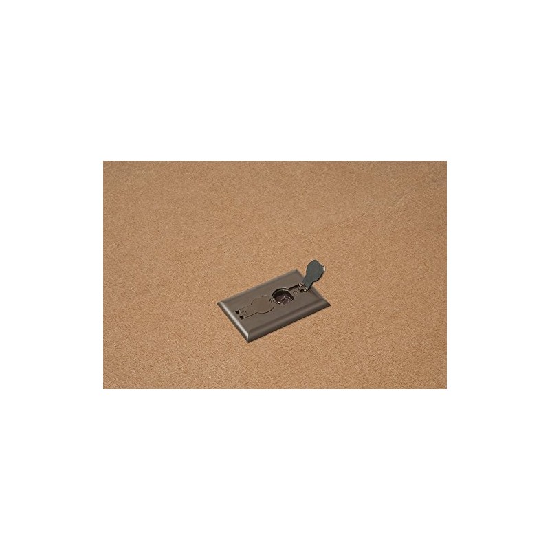 Arlington Industries FLBRF101BR-1 Retrofit Electrical Floor Box with Flip Lids