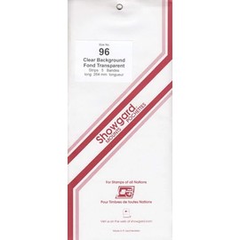 Showgard - Soportes de sello estilo tira, tamaño 96, transparente