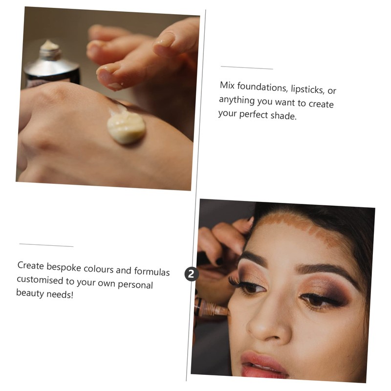 TEHAUX Stylish Hand Makeup Palette 2pcs Hand Nail Art Mixing