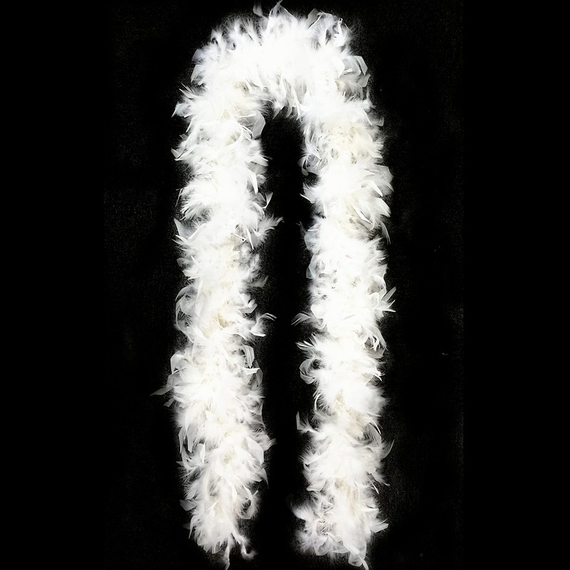 Luxury White Feather Boa – 80g -180cm