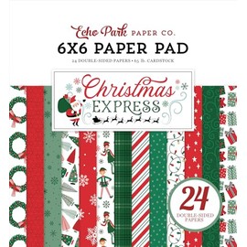 Echo Park Paper Christmas Express 6x6 Paper Pad, Multi