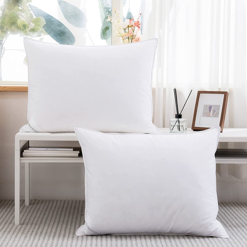 Goose Down Feather Pillows Hotel Collection Bed Pillow for Sleeping,100%