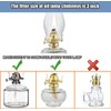 JIAOGEPENGYOU Oil Lamp Chimney Replacement,3 Inch Fitter x 8.3 Inch