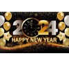 Happy New Year Decorations 2024, Large New Year Background Banner,
