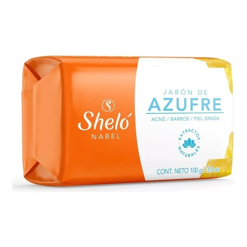 Sheló Nabel Jabón De Azufre Shelo Nabel 100 Gramos Para