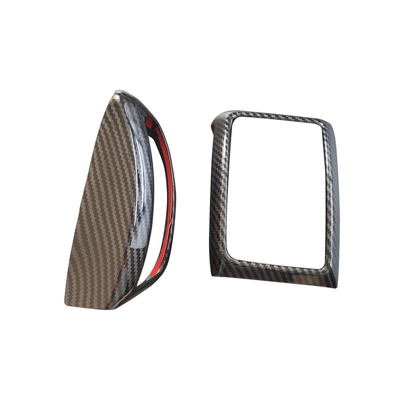 4pcs Carbon Fiber Color Air Conditioning Dashboard Vent Cover Fit