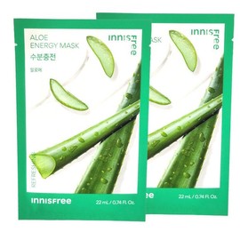 Innisfree Aloe Energy Mask 22ml x 2 / 알로에 에너지 마스크 22ml x2개